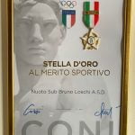Scopri di più sull'articolo Stella D’Oro al Merito Sportivo per la Nuoto Sub Modena Bruno Loschi