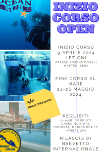 Scopri di più sull'articolo Corso Subacquea Open